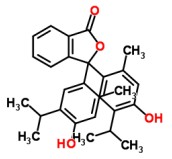 百里香酚酞化學(xué)式結(jié)構(gòu)圖