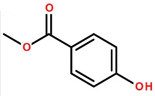 對(duì)羥基苯甲酸甲酯化學(xué)式結(jié)構(gòu)圖