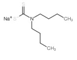 二乙基二硫代氨基甲酸鈉分子式結構圖