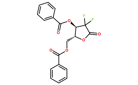 2-脫氧-2,2-二氟戊呋喃糖-1-酮3.5-二安息香酸鹽