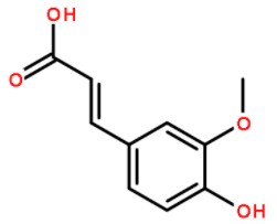 阿魏酸化學式結構圖