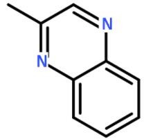 2-甲基喹喔啉化學(xué)式結(jié)構(gòu)圖