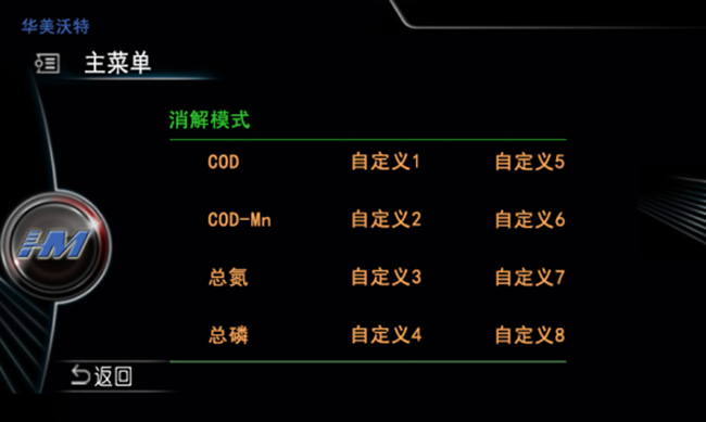 消解器主菜單
