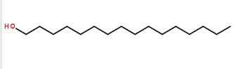 十六醇化學(xué)式結(jié)構(gòu)圖