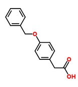 對(duì)芐氧基苯乙酸分子式結(jié)構(gòu)圖