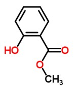 水楊酸甲酯分子結(jié)構(gòu)圖