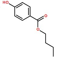 對羥基苯甲酸丁酯分子式結(jié)構(gòu)圖