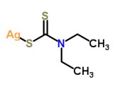 二乙基二硫代氨基甲酸銀化學(xué)結(jié)構(gòu)