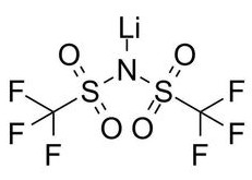 雙三氟甲烷磺酰亞胺鋰分子式結(jié)構(gòu)圖