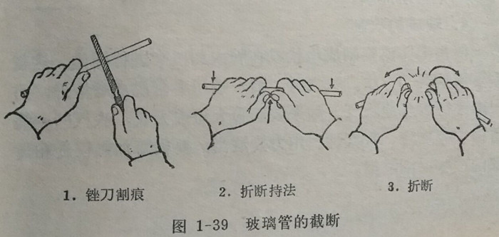 玻璃管的截斷1-39圖