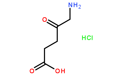 5-氨基乙酰丙酸化學(xué)式結(jié)構(gòu)圖