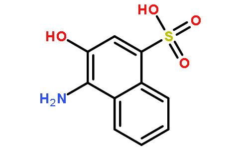 1-氨基-2-萘酚-4-磺酸分子式結(jié)構(gòu)圖