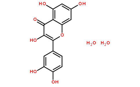 槲皮素分子式結(jié)構(gòu)圖