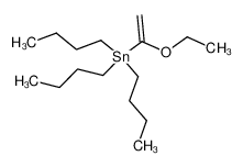三丁基(1-乙氧基乙烯)錫分子式結(jié)構(gòu)圖