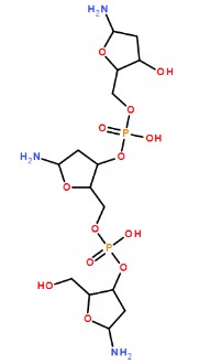 脫氧核糖核酸DNA魚精分子式結構圖