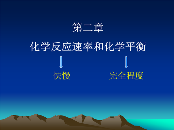 化學反應速度與化學平衡
